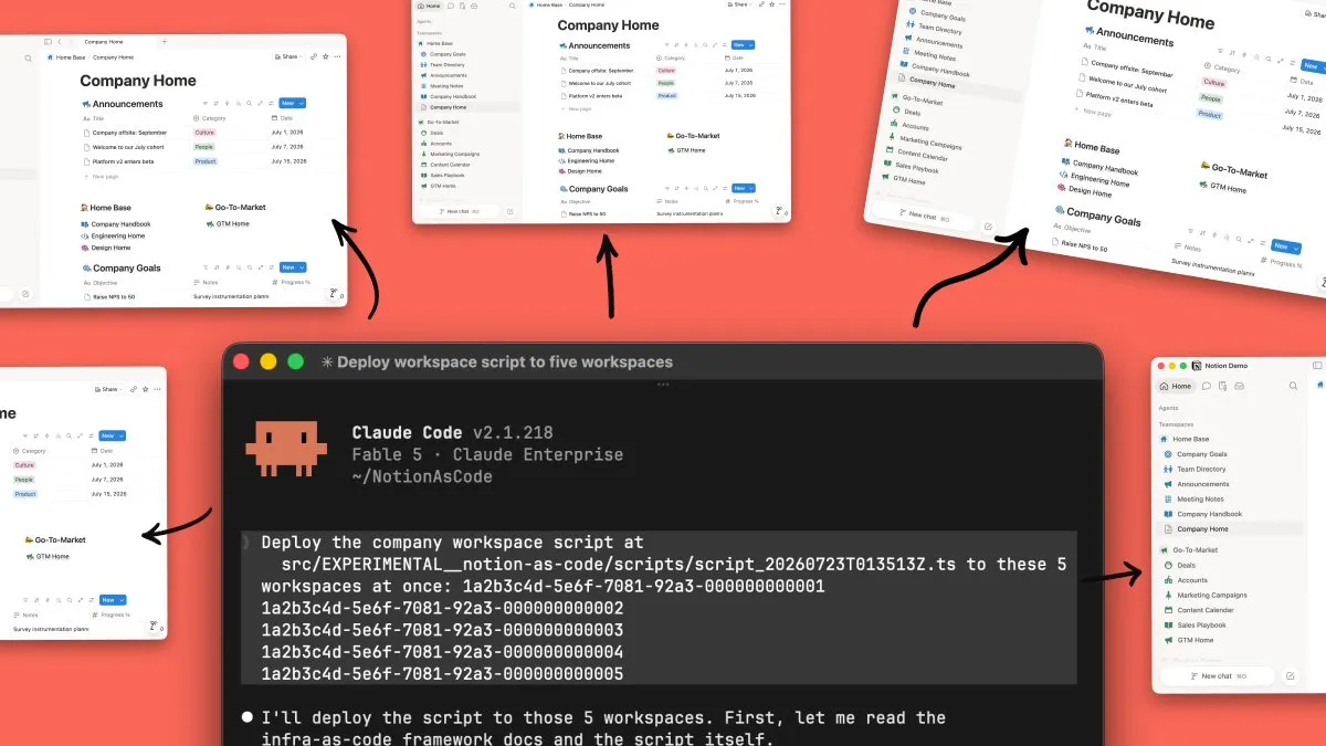 Notion 宣布了一项名为 Notion as Code 的新功能