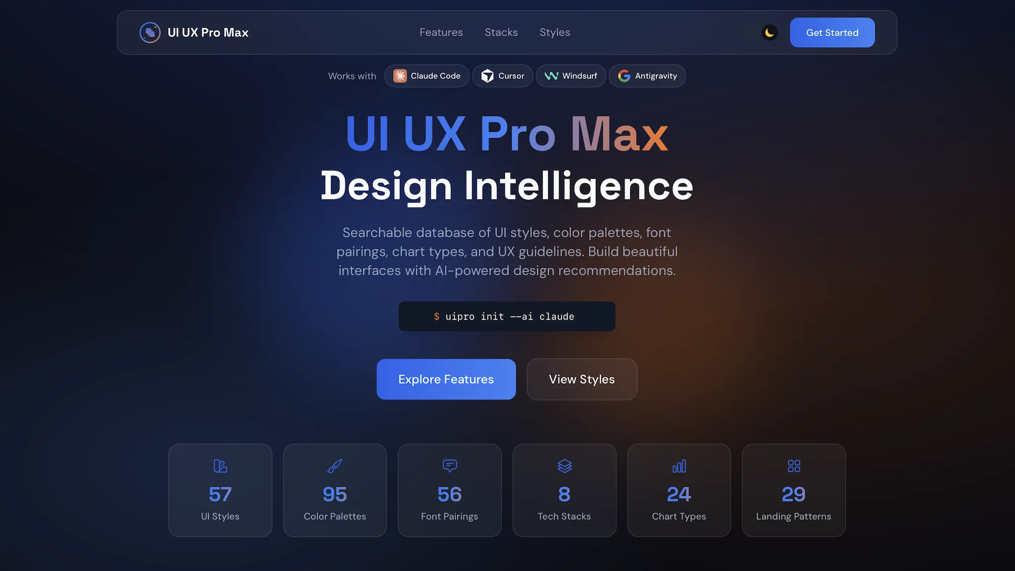 无设计图场景下的 UI 生成示例